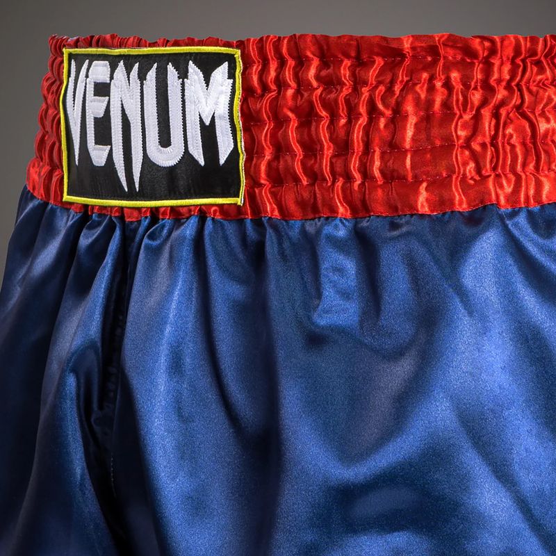 Pantaloni scurți de antrenament pentru bărbați Venum Classic Muay Thai albastru/roșu/alb 5