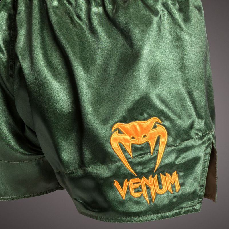 Șorturi de antrenament pentru bărbați Venum Classic Muay Thai green/gold/black 5