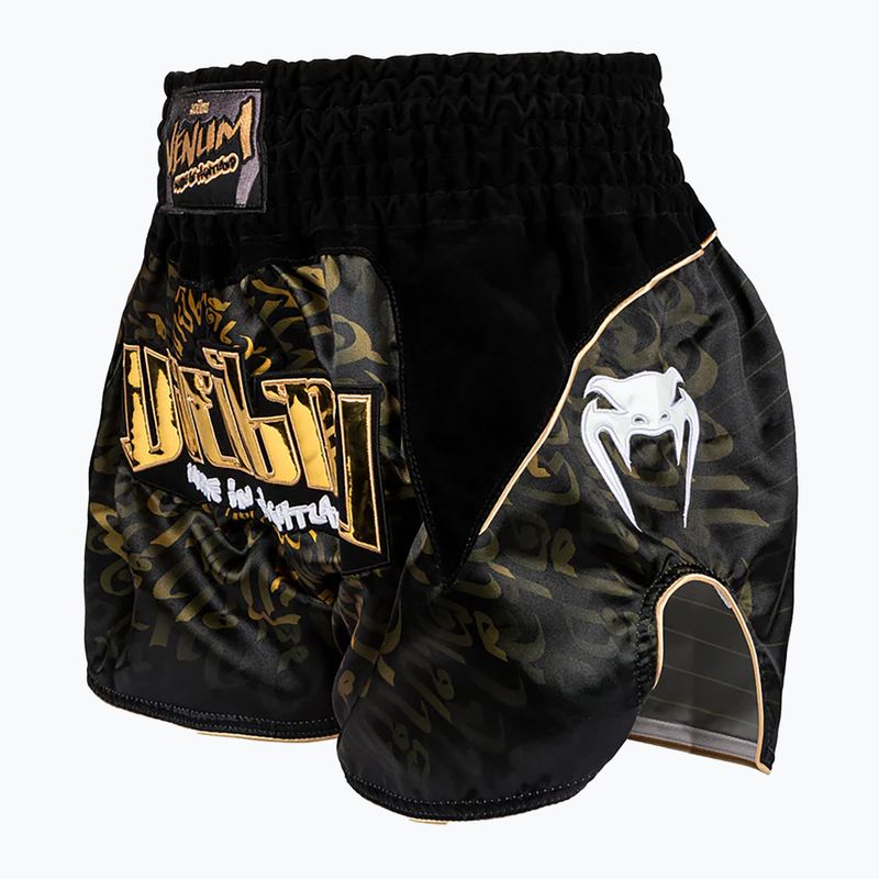 Pantaloni scurți de antrenament Venum Attack Muay Thai black/gold 5