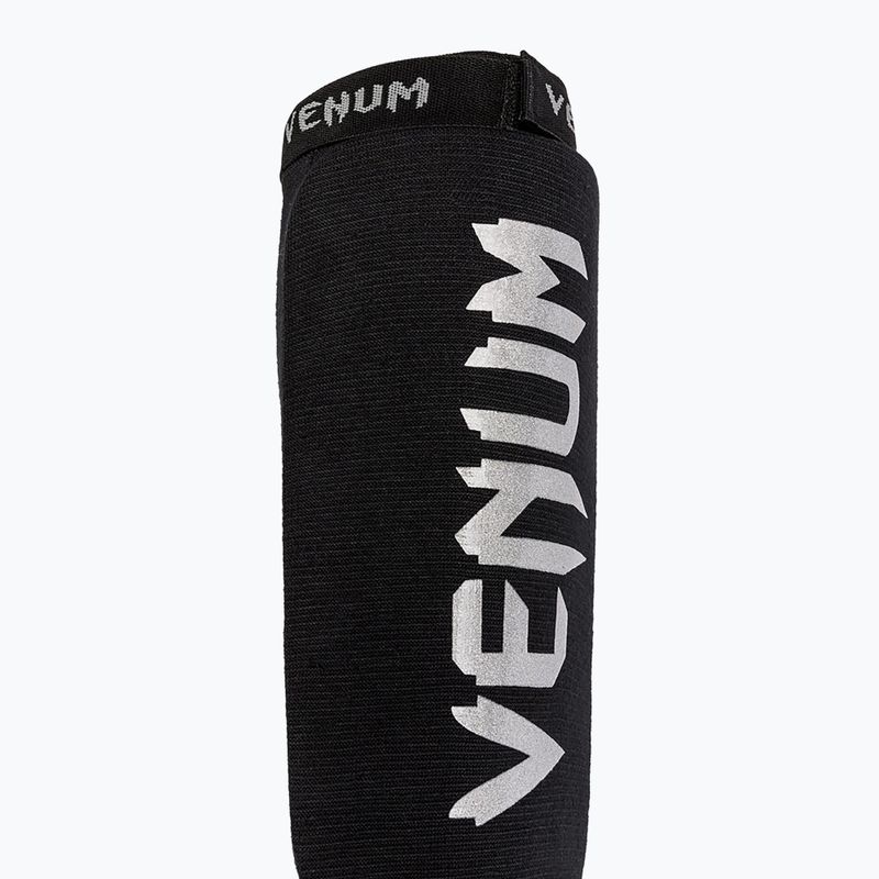 Apărători de tibie și picior  Venum Kontact Shin Guards black/silver 3