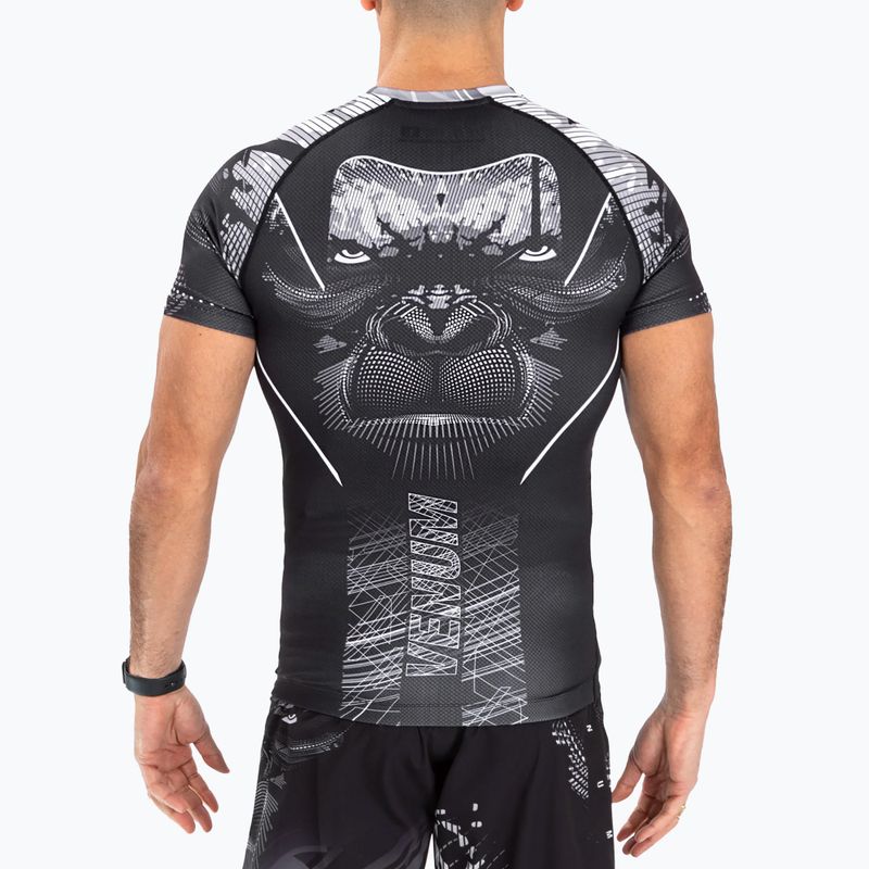 Rashguard pentru bărbați Venum Gorilla Jungle Rashguard black/white 5