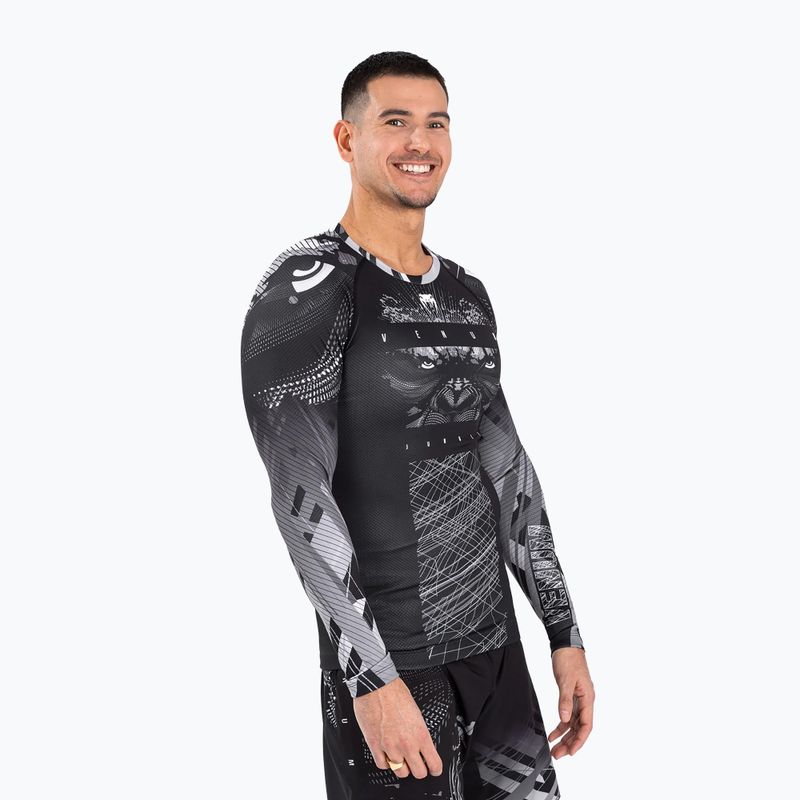 Rashguard pentru bărbați Venum Gorilla Jungle Rashguard black/white 2