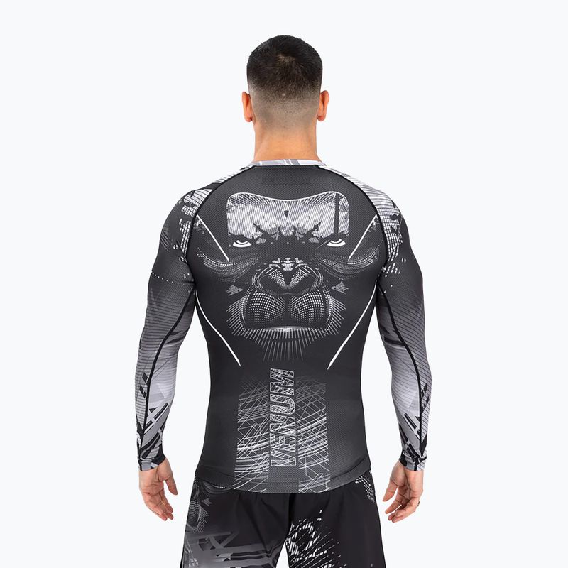 Rashguard pentru bărbați Venum Gorilla Jungle Rashguard black/white 3