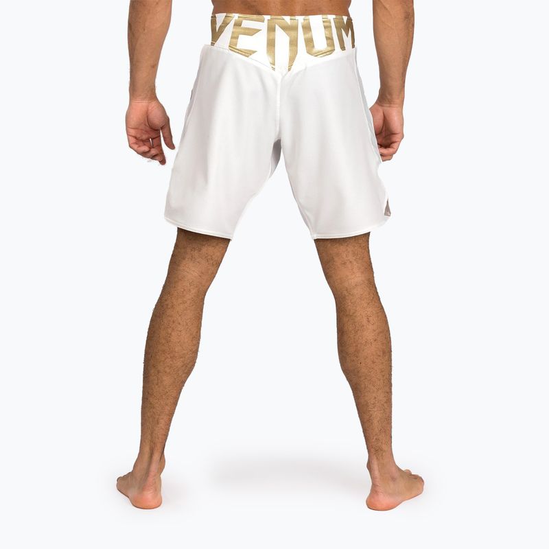 Pantaloni scurți de antrenament pentru bărbați Venum Light 5.0 white/gold 3