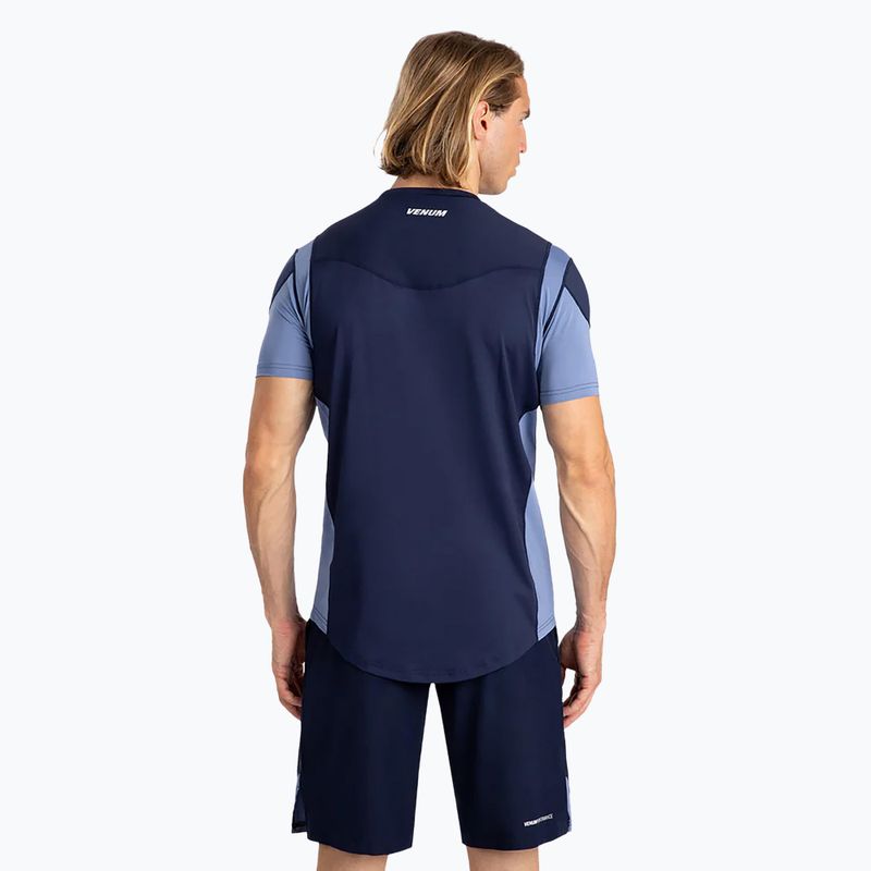 Tricou de antrenament pentru bărbați Venum Tempest Dry-Tech navy blue 3