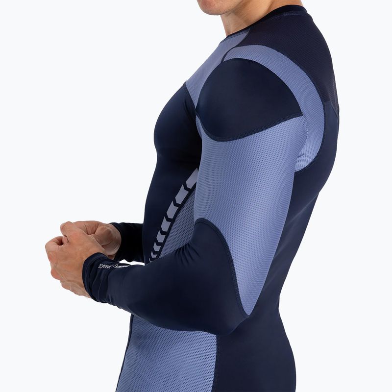 Longsleeve de antrenament pentru bărbați Venum Tempest Rashguard navy blue/blue 5