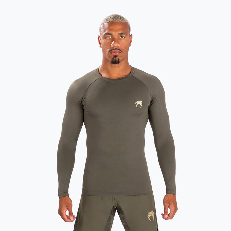 Rashguard longsleeve pentru bărbați Venum Contender Rashguard khaki