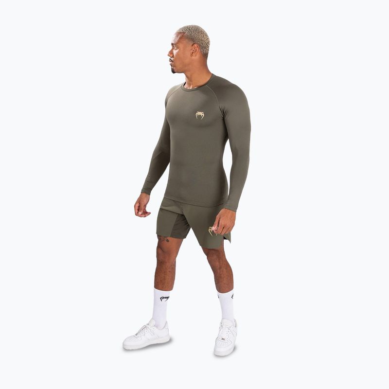 Rashguard longsleeve pentru bărbați Venum Contender Rashguard khaki 4