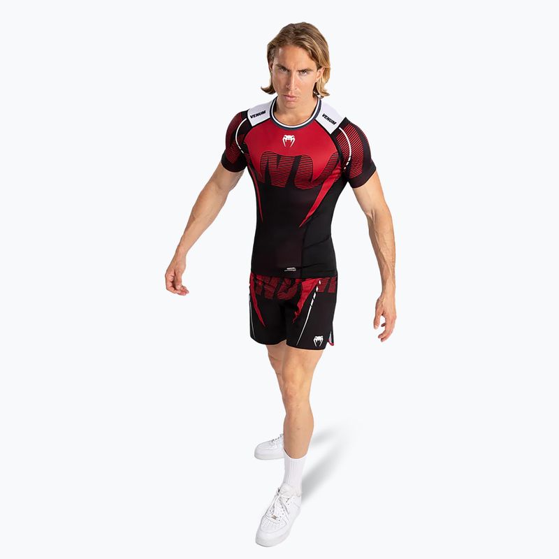 Tricou pentru bărbați Venum Adrenaline Rashguard SS black/red 2