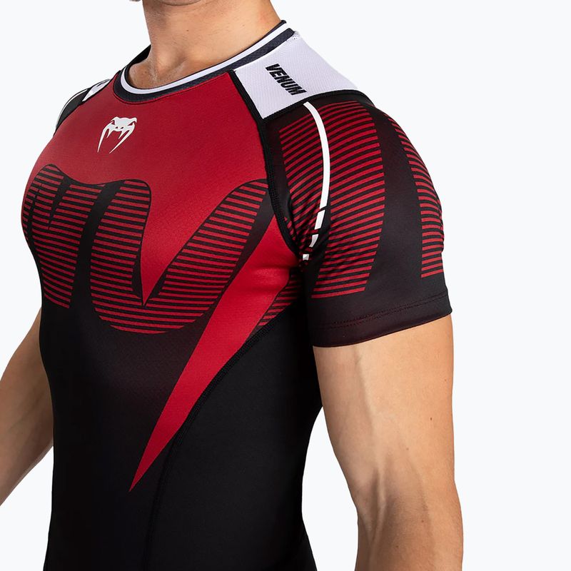 Tricou pentru bărbați Venum Adrenaline Rashguard SS black/red 5