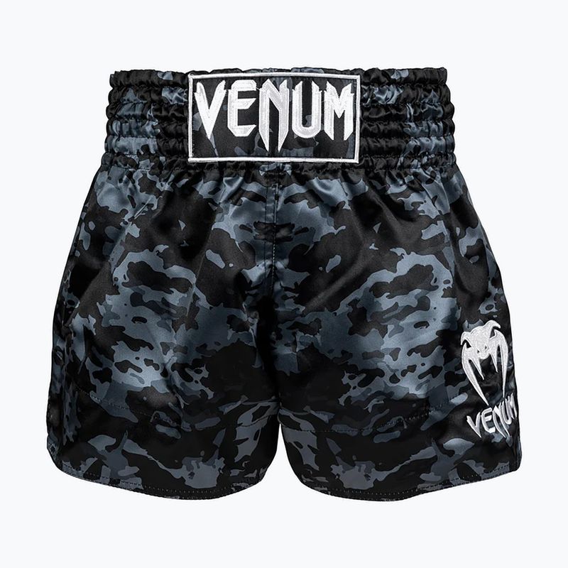 Pantaloni scurți de antrenament pentru bărbați Venum Classic Muay Thai black/dark camo