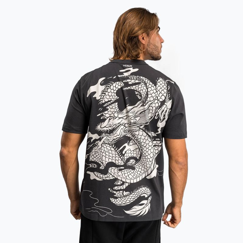 Tricou pentru bărbați Venum Dragon’S Flight Men’S T-Shirt charcoal grey/cream white 2