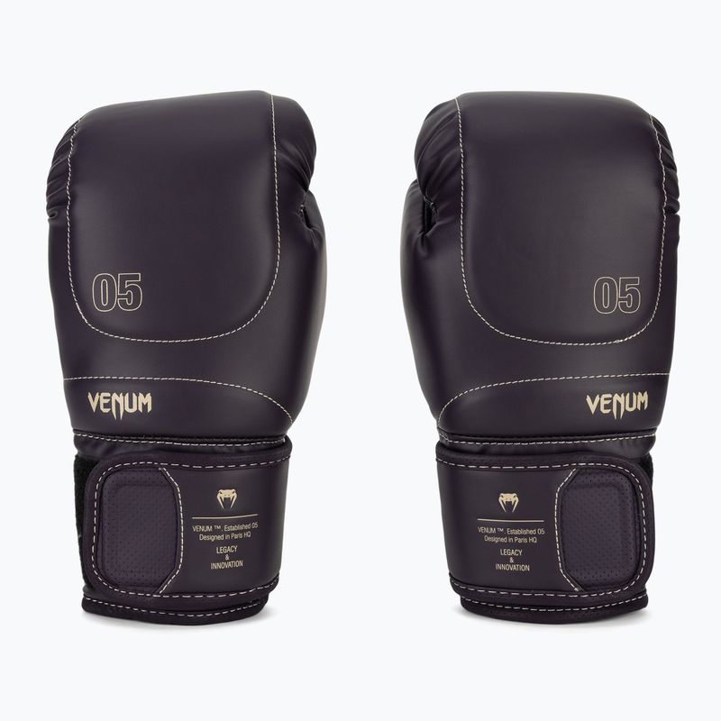 Mănuși de box pentru bărbați Venum Impact Evo Boxing Gloves deep purple 2