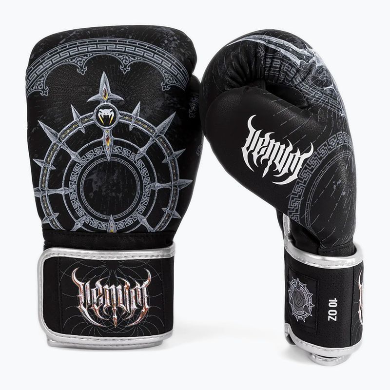Mănuși de box Venum Gladiator 5.0 Boxing Gloves black/silver 2