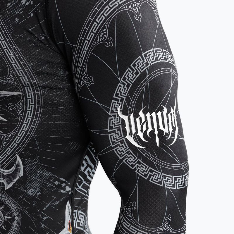 Rashguard longsleeve pentru bărbați  Venum Gladiator 5.0 Men'S Long Sleeve Rashguard black/silver 6