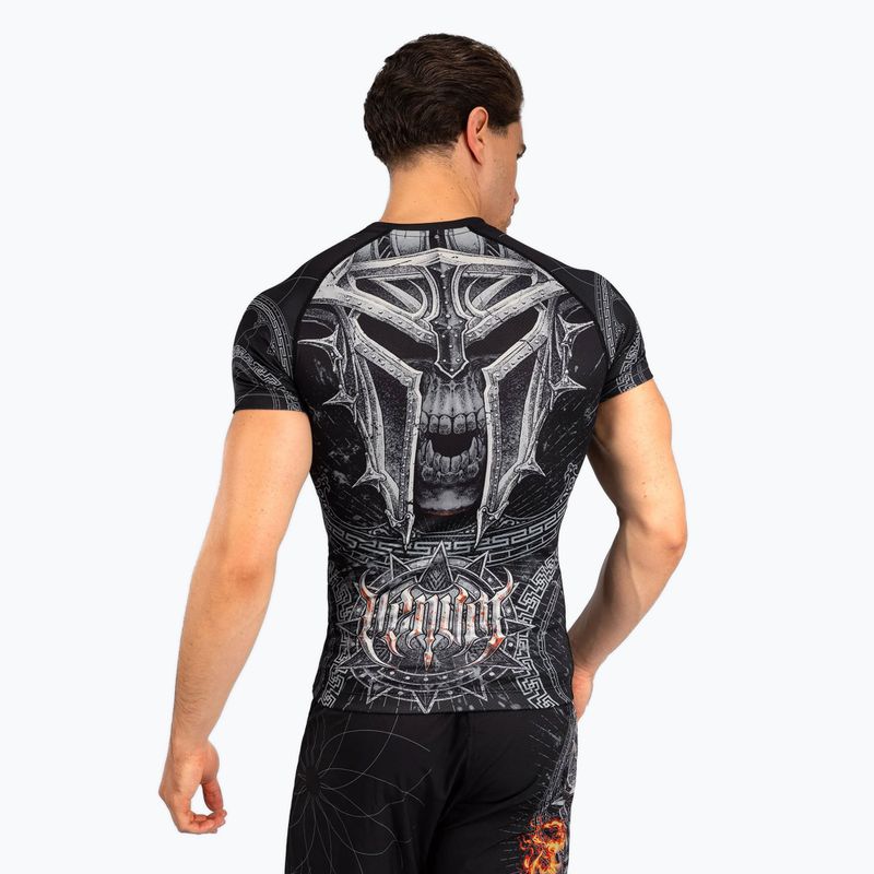 Rashguard pentru bărbați Venum Gladiator 5.0 Men'S Short Sleeve Rashguard black/silver 2