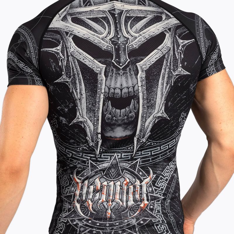 Rashguard pentru bărbați Venum Gladiator 5.0 Men'S Short Sleeve Rashguard black/silver 5