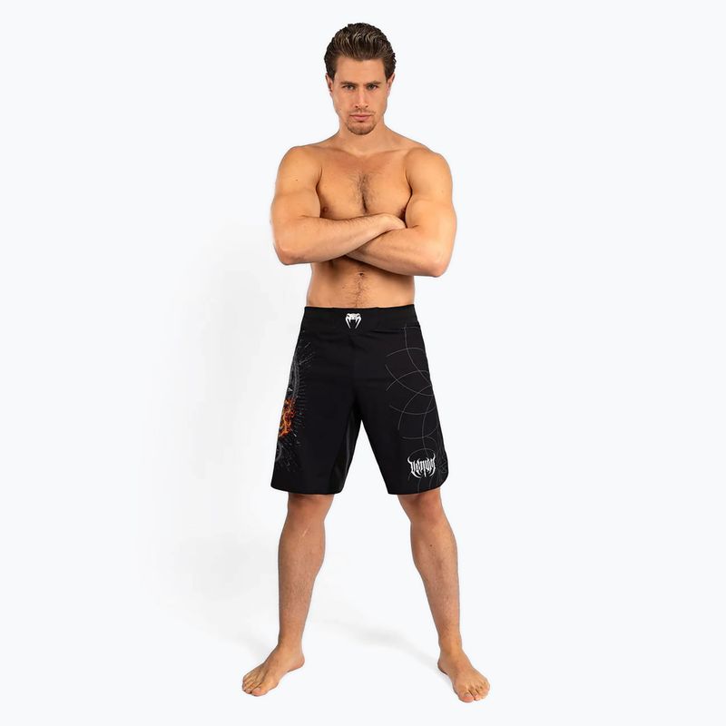 Pantaloni scurți de antrenament pentru bărbați Venum Gladiator 5.0 Men’S Fight Shorts black/silver 2