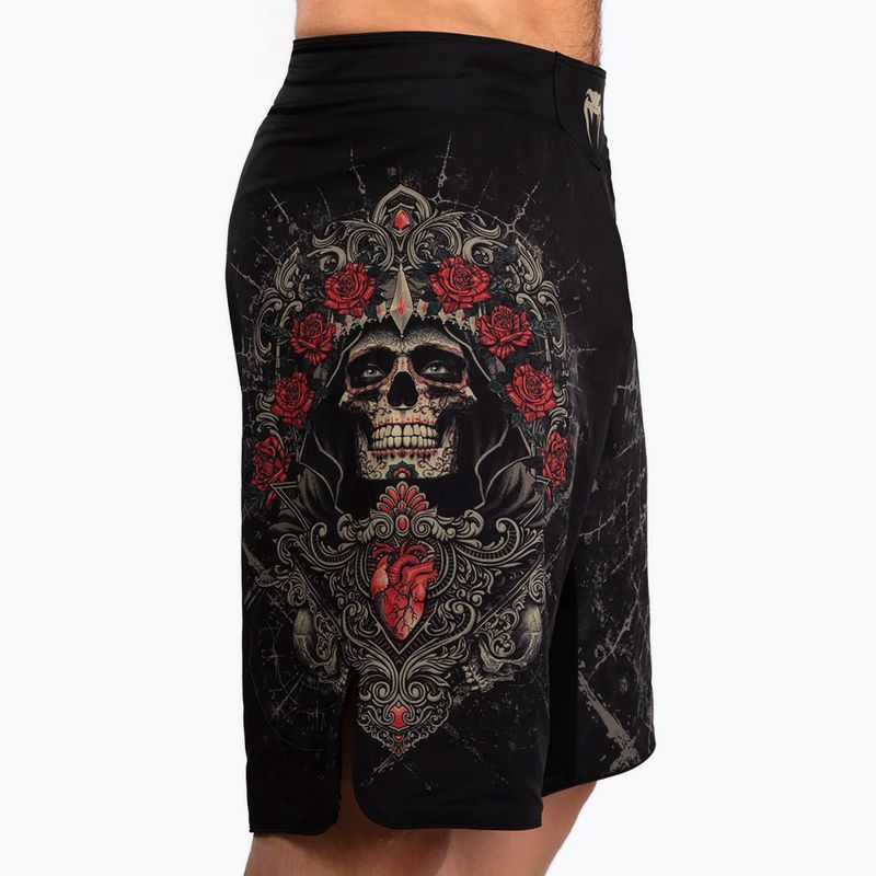 Pantaloni scurți de antrenament pentru bărbați Venum Santa Muerte 5.0 Men’S Fight Shorts deep black/gold 6