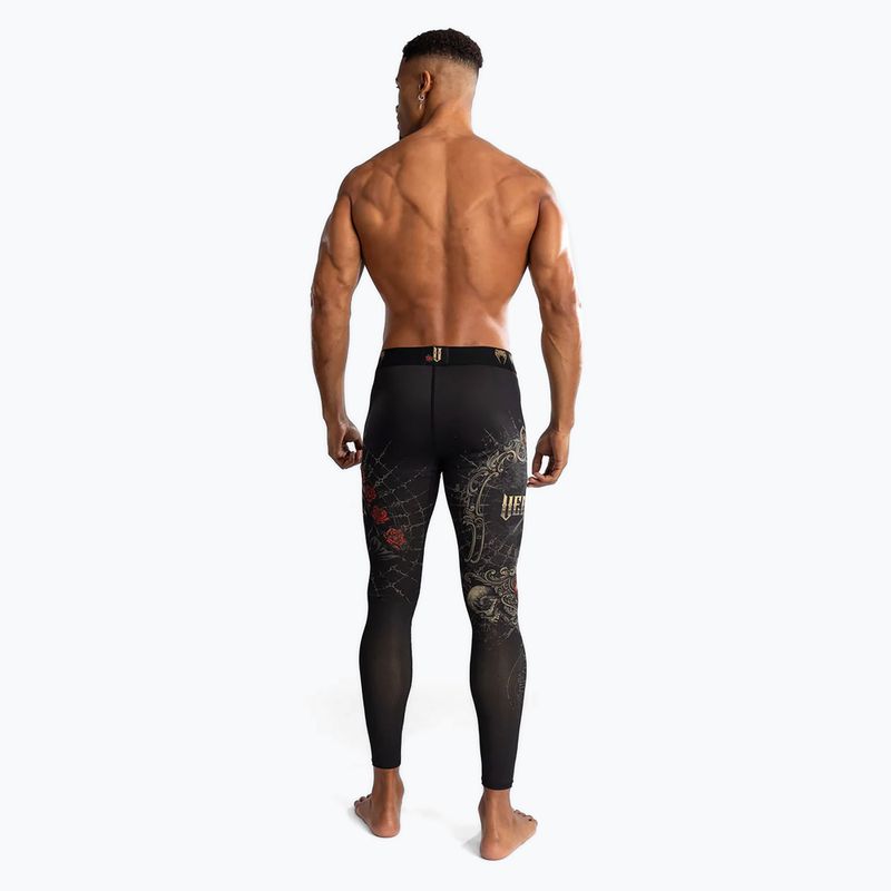 Colanți de antrenament pentru bărbați Venum Santa Muerte 5.0 Men’s Spats deep black/gold 3