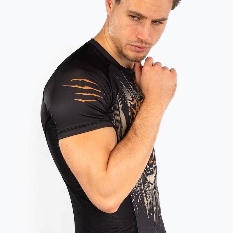 Rashguard pentru bărbați Venum Tiger Men'S Short Sleeve Rashguard black/neon orange 4