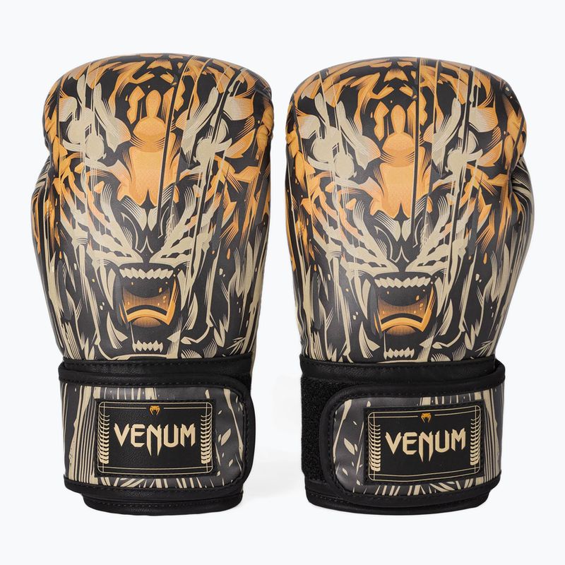 Mănuși de box Venum Tiger Boxing Gloves black/neon orange