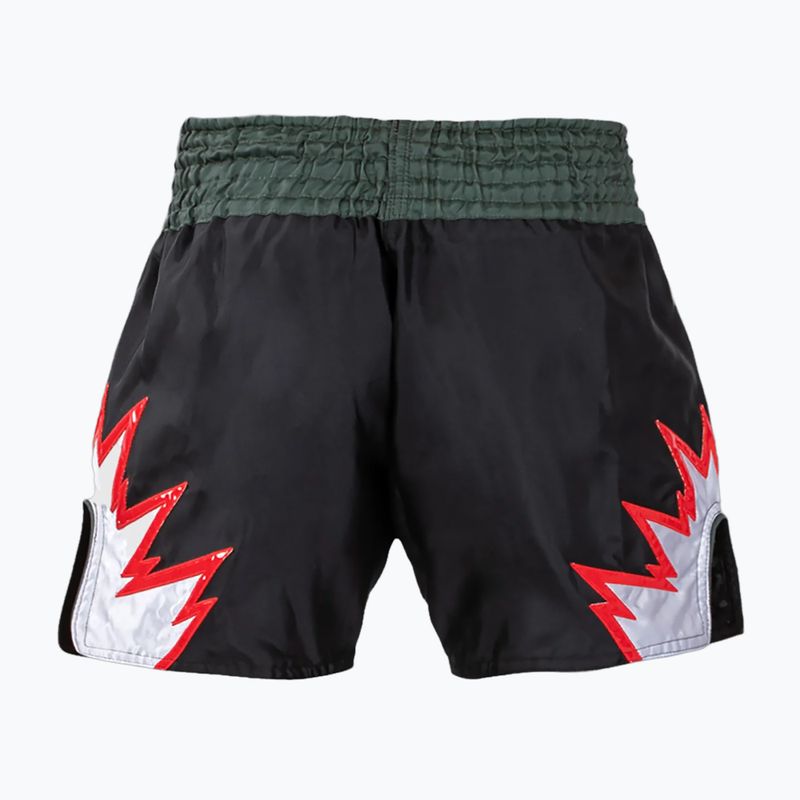 Pantaloni scurți de antrenament pentru bărbați Venum Inferno Muay Thai deep black/khaki 2