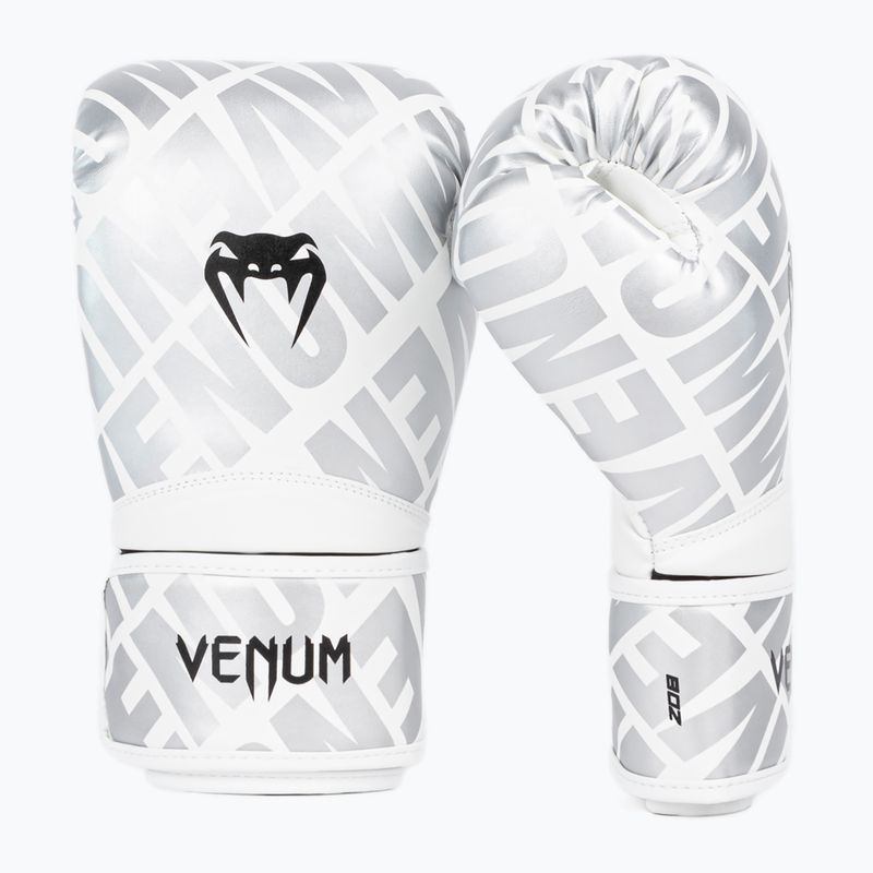 Mănuși de box pentru copii Venum Contender 1.5 XT Kids white/silver 2
