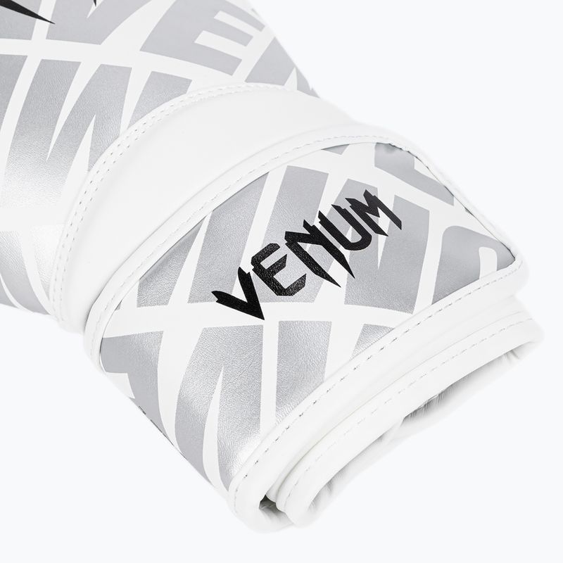 Mănuși de box pentru copii Venum Contender 1.5 XT Kids white/silver 3