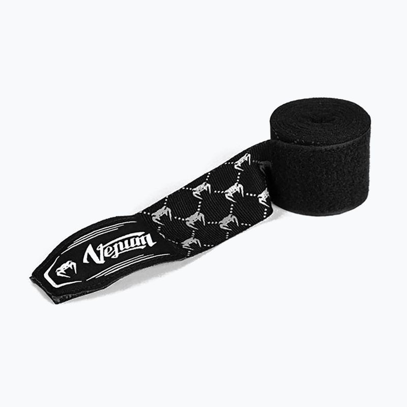 Bandaje de box Venum Hand Wraps black/white 3