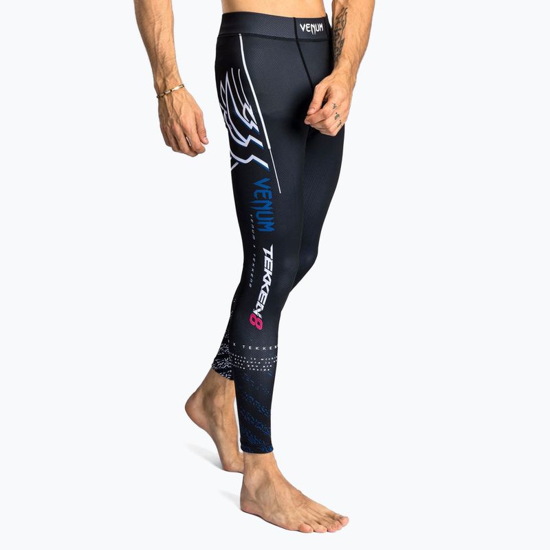 Colanți de antrenament pentru bărbați Venum X Tekken 8 - Jin Kazama Spats blue/black/white 4