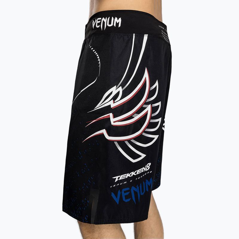 Pantaloni scurți de antrenament pentru bărbați Venum X Tekken 8 - Jin Kazama Fight Shorts blue/black/white 5