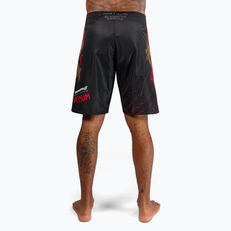 Pantaloni scurți de antrenament pentru bărbați Venum X Tekken 8 - Marshall Law Fight Shorts black/red/gold 2