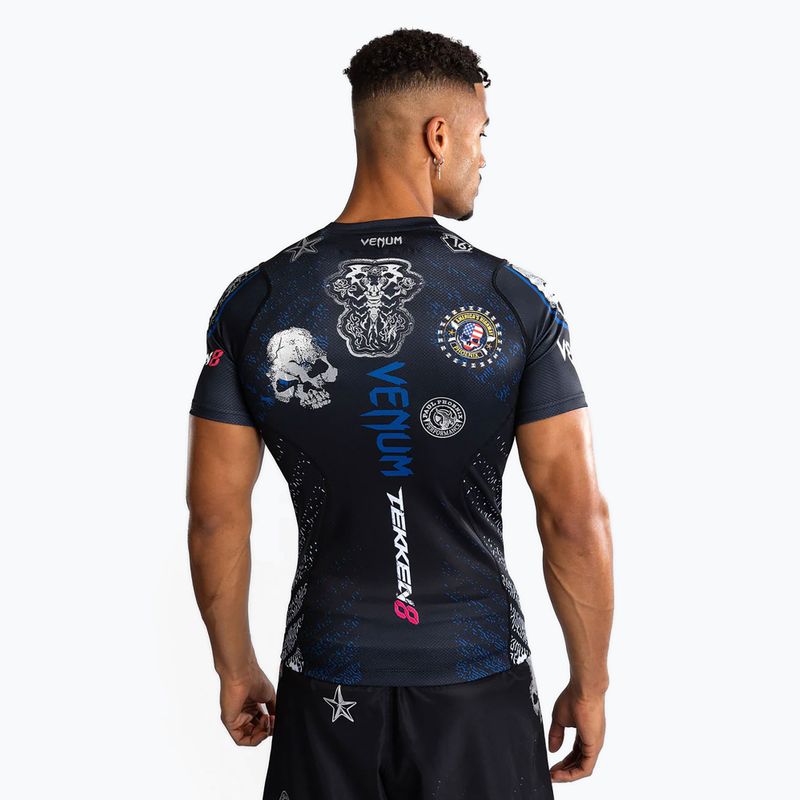 Rashguard pentru bărbați Venum X Tekken 8 - Paul Phoenix Rashguard black/blue 3