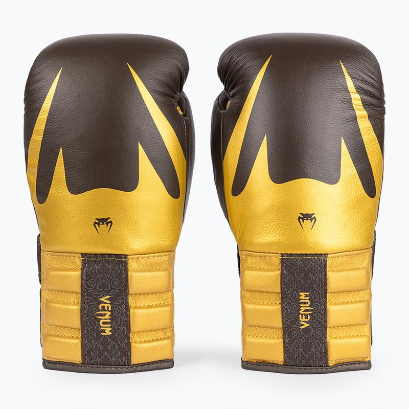 Mănuși de box Venum Reverso Boxing chocolate/gold
