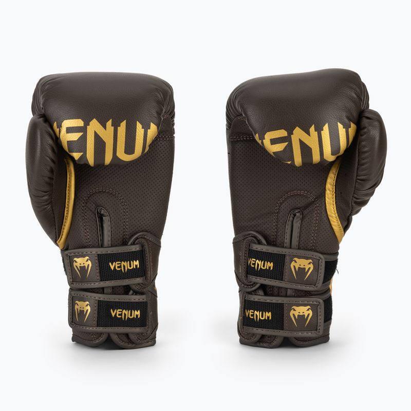Mănuși de box Venum Reverso Boxing chocolate/gold 3
