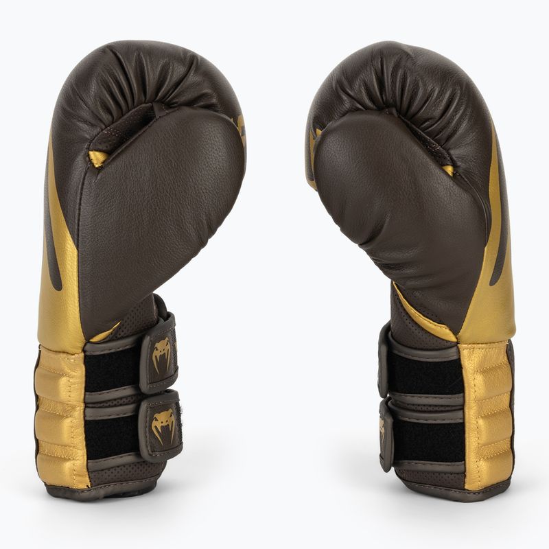 Mănuși de box Venum Reverso Boxing chocolate/gold 4