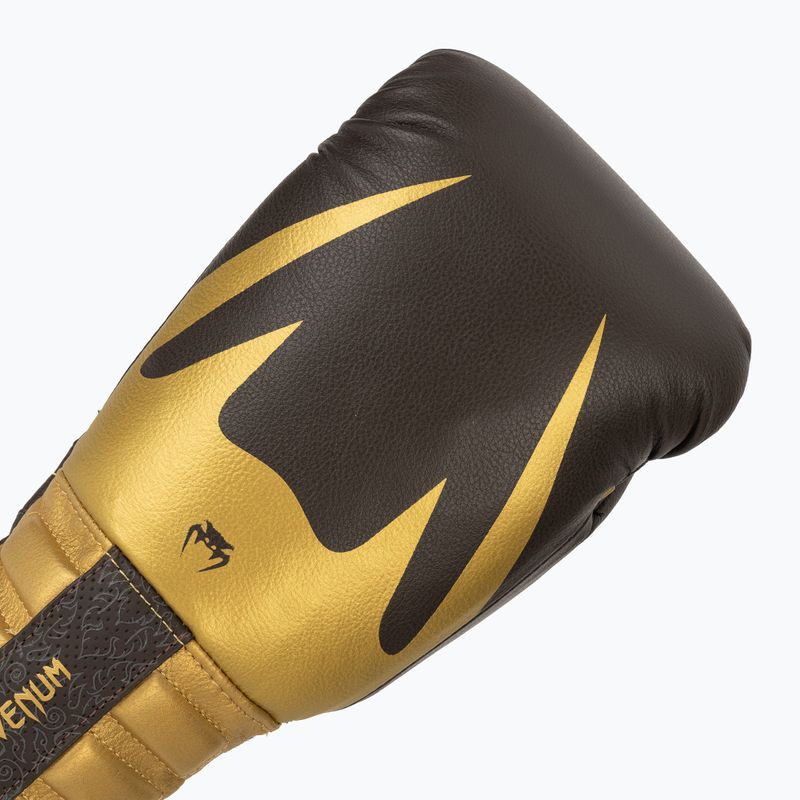 Mănuși de box Venum Reverso Boxing chocolate/gold 5