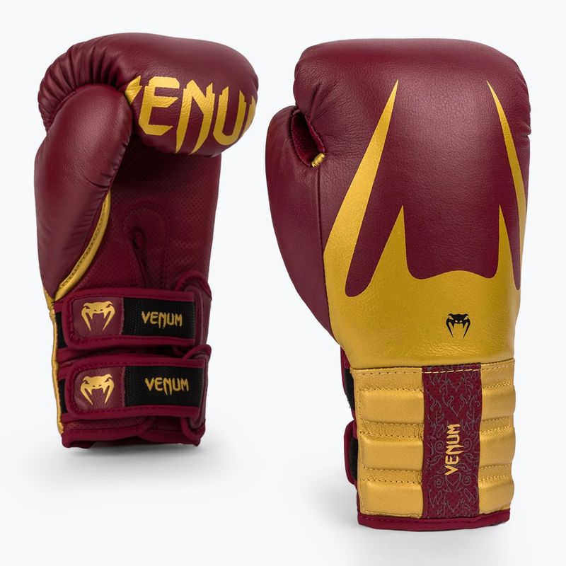 Mănuși de box Venum Reverso Boxing red/gold 4