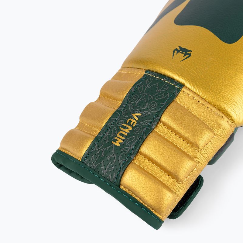 Mănuși de box Venum Reverso Boxing green/gold 5