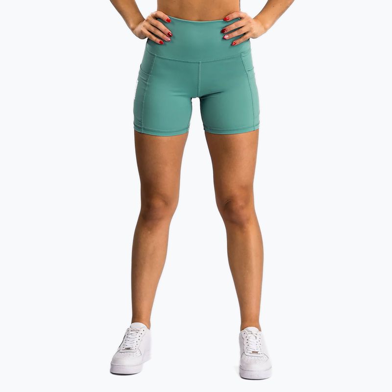 Pantaloni scurți de antrenament pentru femei Venum Essential Women'S Bike Shorts aqua green