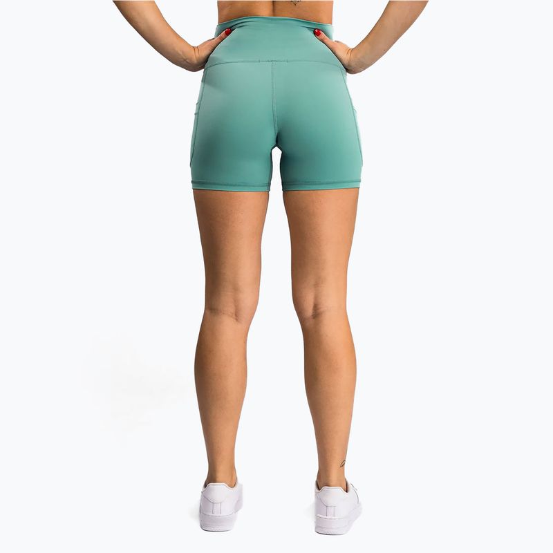 Pantaloni scurți de antrenament pentru femei Venum Essential Women'S Bike Shorts aqua green 4