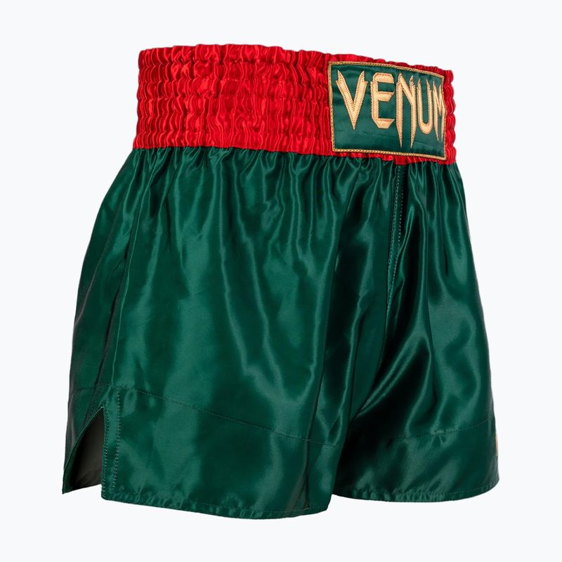 Pantaloni scurți de antrenament pentru bărbați Venum Classic Muay Thai deep forest green 4