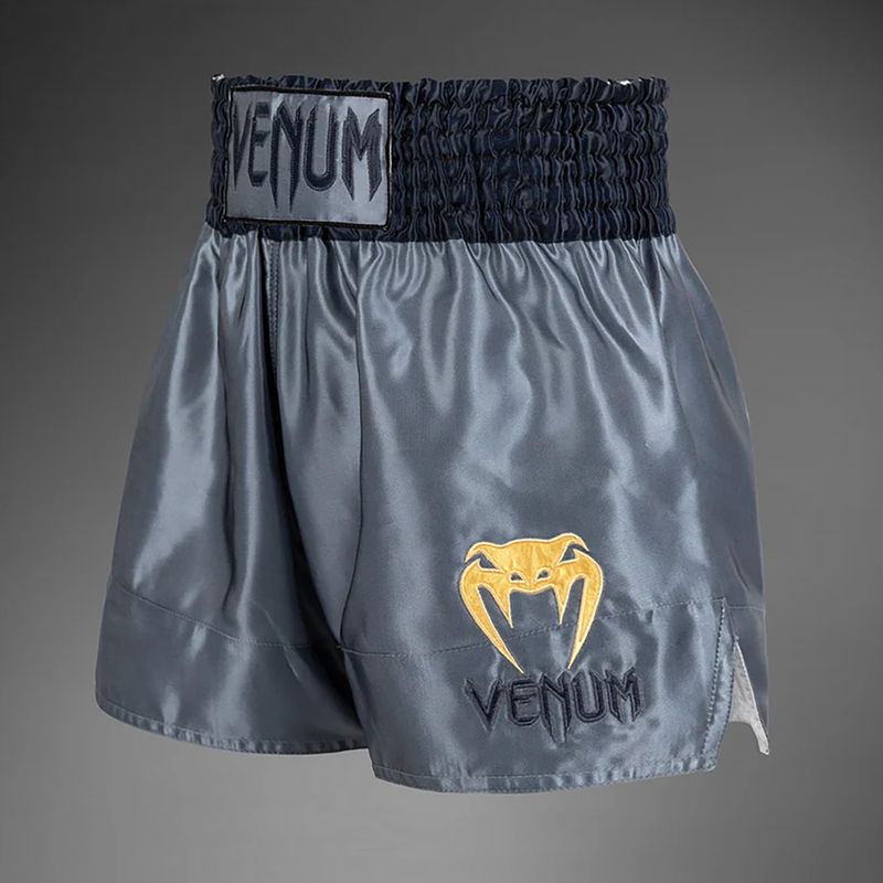 Pantaloni scurți de antrenament pentru bărbați Venum Classic Muay Thai grey 3