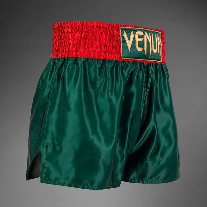 Pantaloni scurți de antrenament pentru bărbați Venum Classic Muay Thai khaki 4