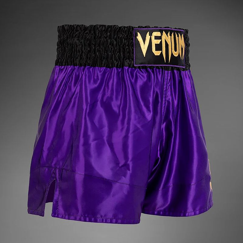 Pantaloni scurți de antrenament pentru bărbați Venum Classic Muay Thai dark purple 4