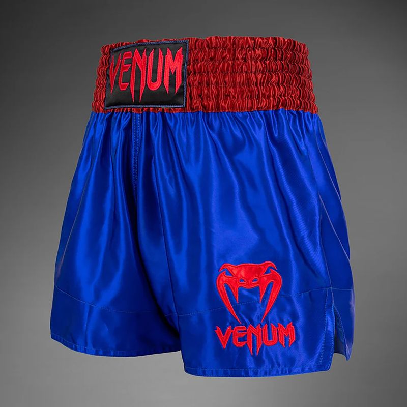 Pantaloni scurți de antrenament pentru bărbați Venum Classic Muay Thai navy blue/red 3