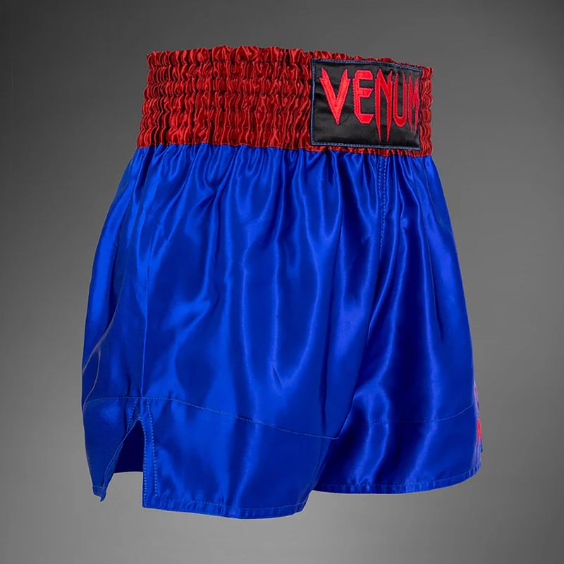 Pantaloni scurți de antrenament pentru bărbați Venum Classic Muay Thai navy blue/red 4