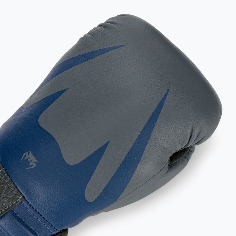 Mănuși de box Venum Reverso Boxing storm grey/royal blue 5