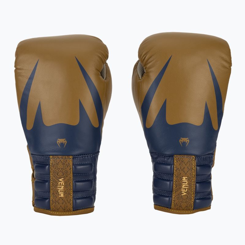 Mănuși de box Venum Reverso Boxing emerald green/gold 2